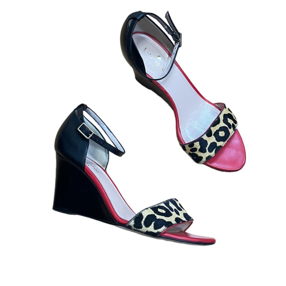 Kate Spade Calf Hair Wedge Sandals